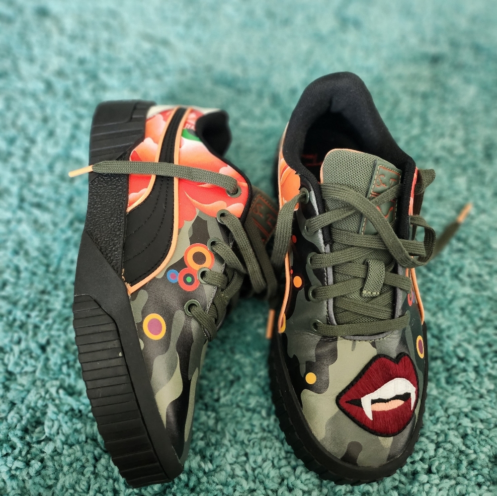 X Sue Tsai Cali Peonies Samo Sneakers